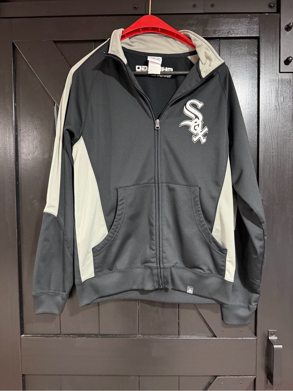 Vintage men’s Chicago White Sox Black & Gray Full-Zip Jacket